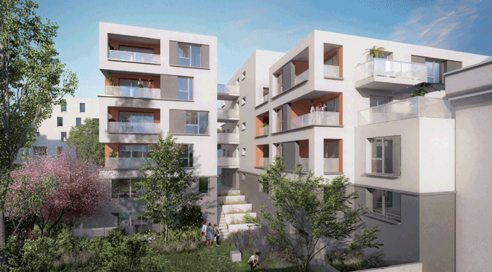Achat appartement neuf à partir de 185.000€ - Programme immobilier à Vénissieux KUBIK-GARDEN